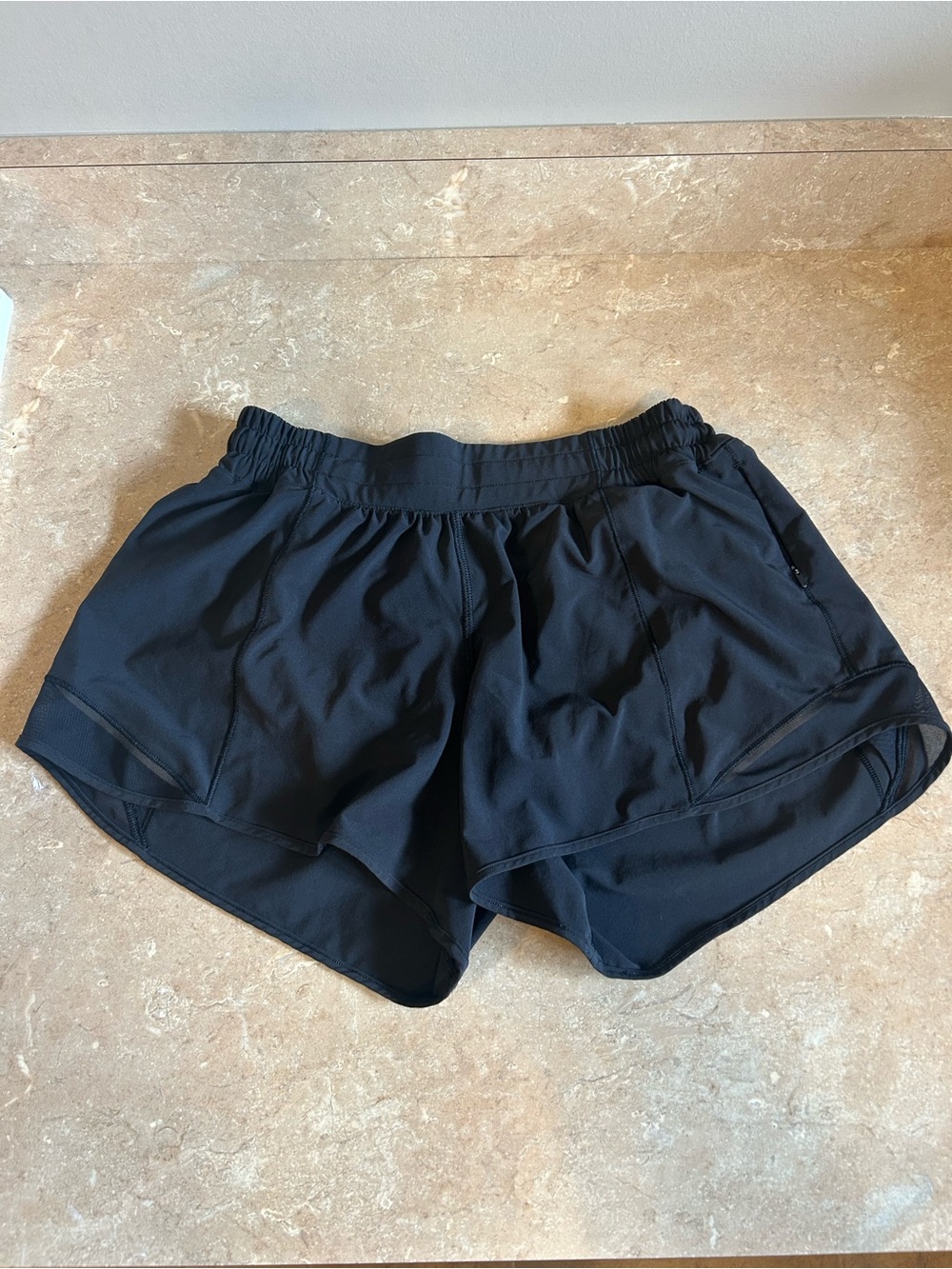 Lululemon black shorts size 8 4in inseam